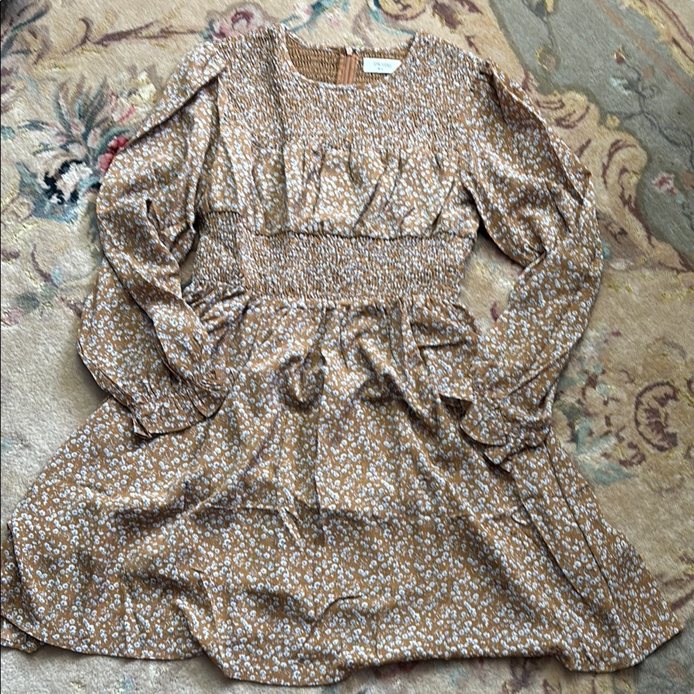 NWT A-line Mini Dress with Bishop Sleeves